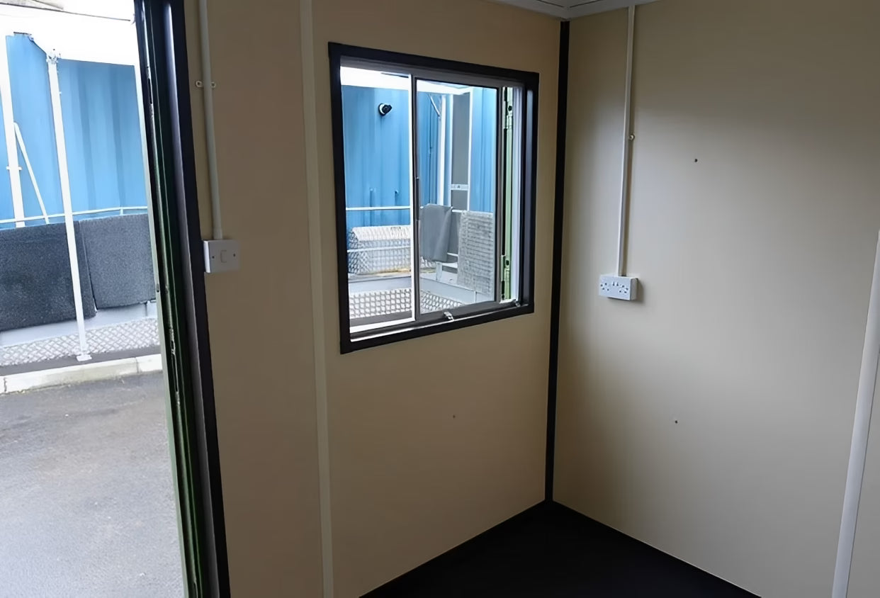 Green 10ft Modified Shipping Container Office