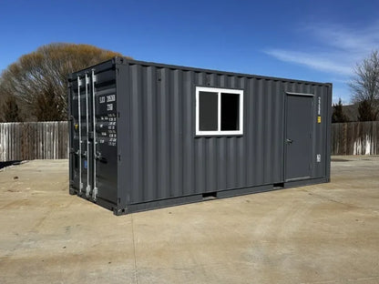 20ft High-Cube Office/Studio Container – Plug-and-Play Shell