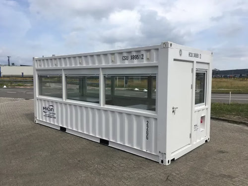 20ft high cube glazed container