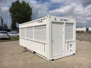 20ft high cube glazed container