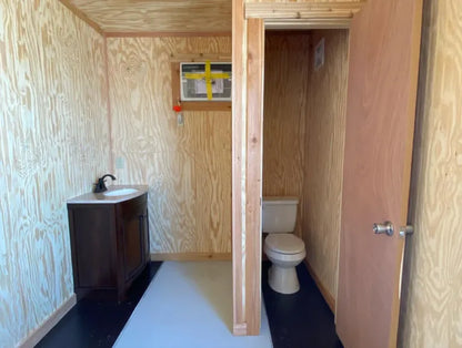 40 ft Shipping Container Cabin with Bathroom